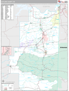 Le Flore County, OK Digital Map Premium Style